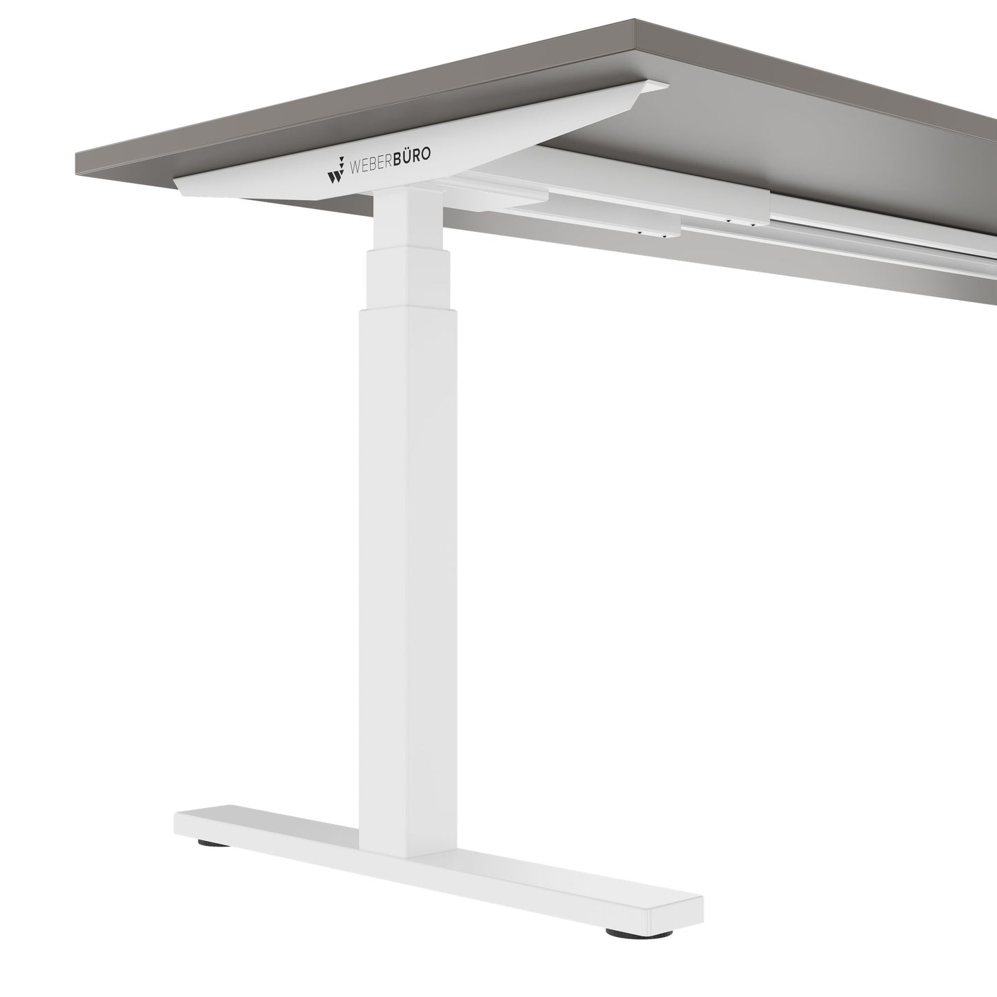 TELDRA Office, 2-motor desk | 1600 - 1800 x 800 mm, electrically height adjustable, cubanite gray