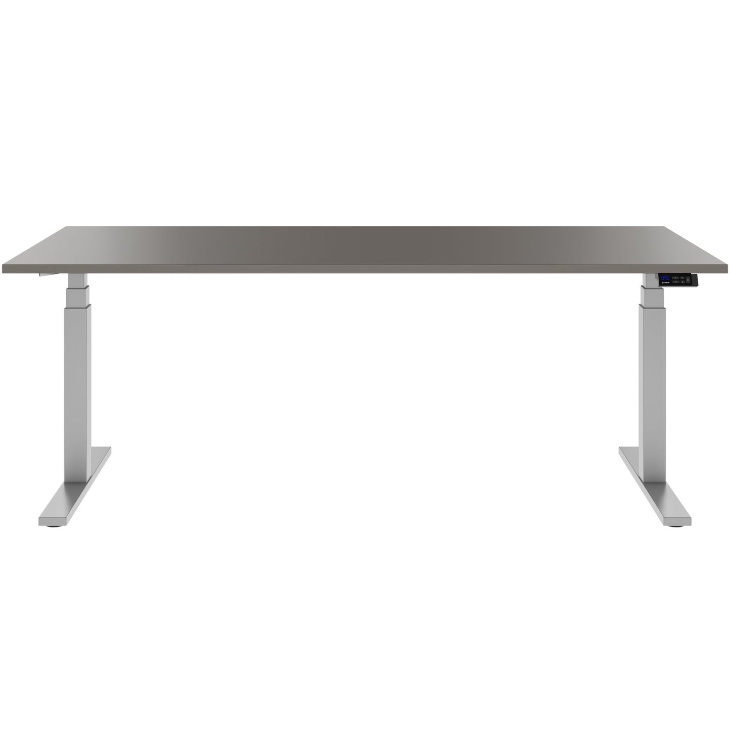 TELDRA Office, 2-motor desk | 1600 - 1800 x 800 mm, electrically height adjustable, cubanite gray