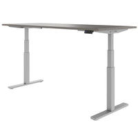 TELDRA Office, 2-motor desk | 1600 - 1800 x 800 mm, electrically height adjustable, cubanite gray