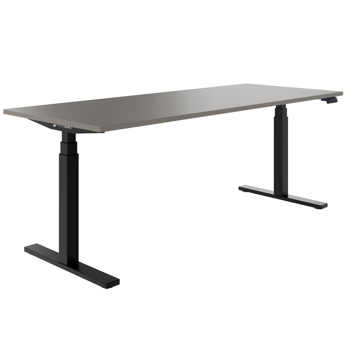 TELDRA Office, 2-motor desk | 1600 - 1800 x 800 mm, electrically height adjustable, cubanite gray