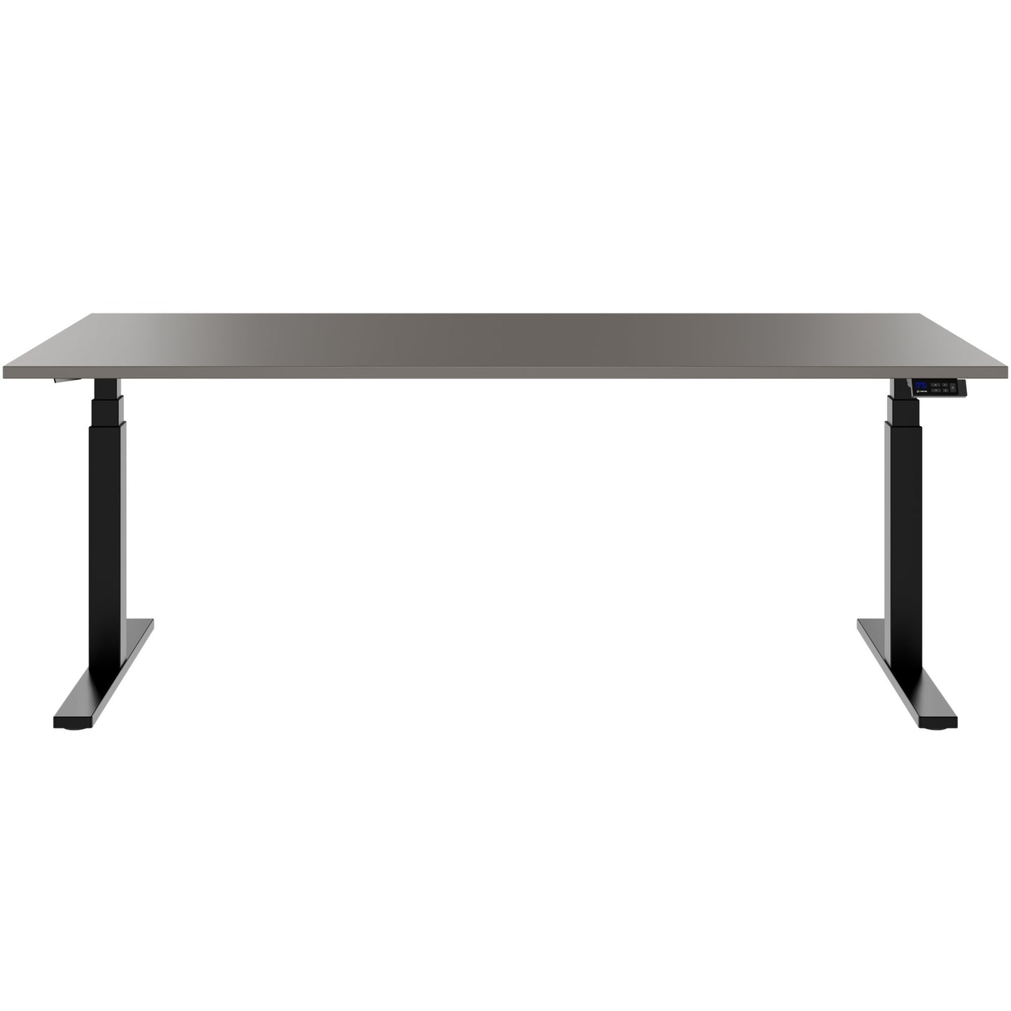 TELDRA Office, 2-motor desk | 1600 - 1800 x 800 mm, electrically height adjustable, cubanite gray