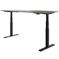 TELDRA Office, 2-motor desk | 1600 - 1800 x 800 mm, electrically height adjustable, cubanite gray