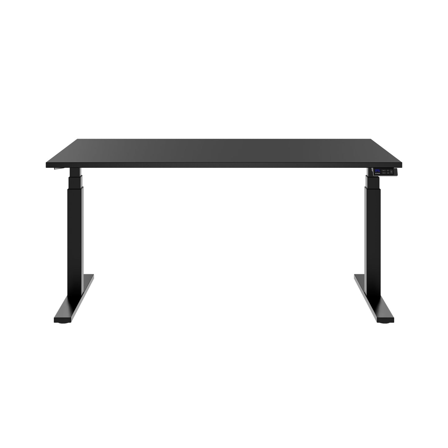 TELDRA Office, 2-motor desk | 1600 - 1800 x 800 mm, electrically height adjustable, linoleum charcoal