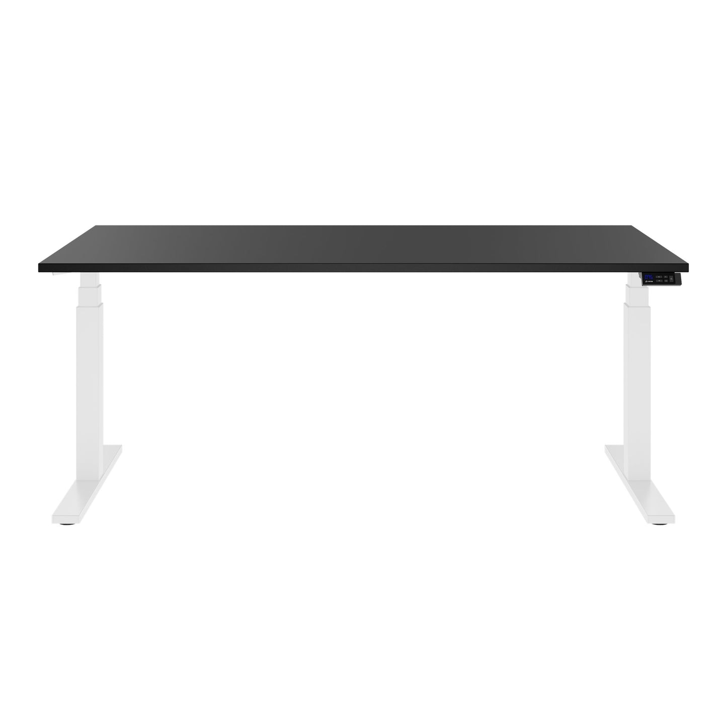 TELDRA Office, 2-motor desk | 1600 - 1800 x 800 mm, electrically height adjustable, linoleum charcoal