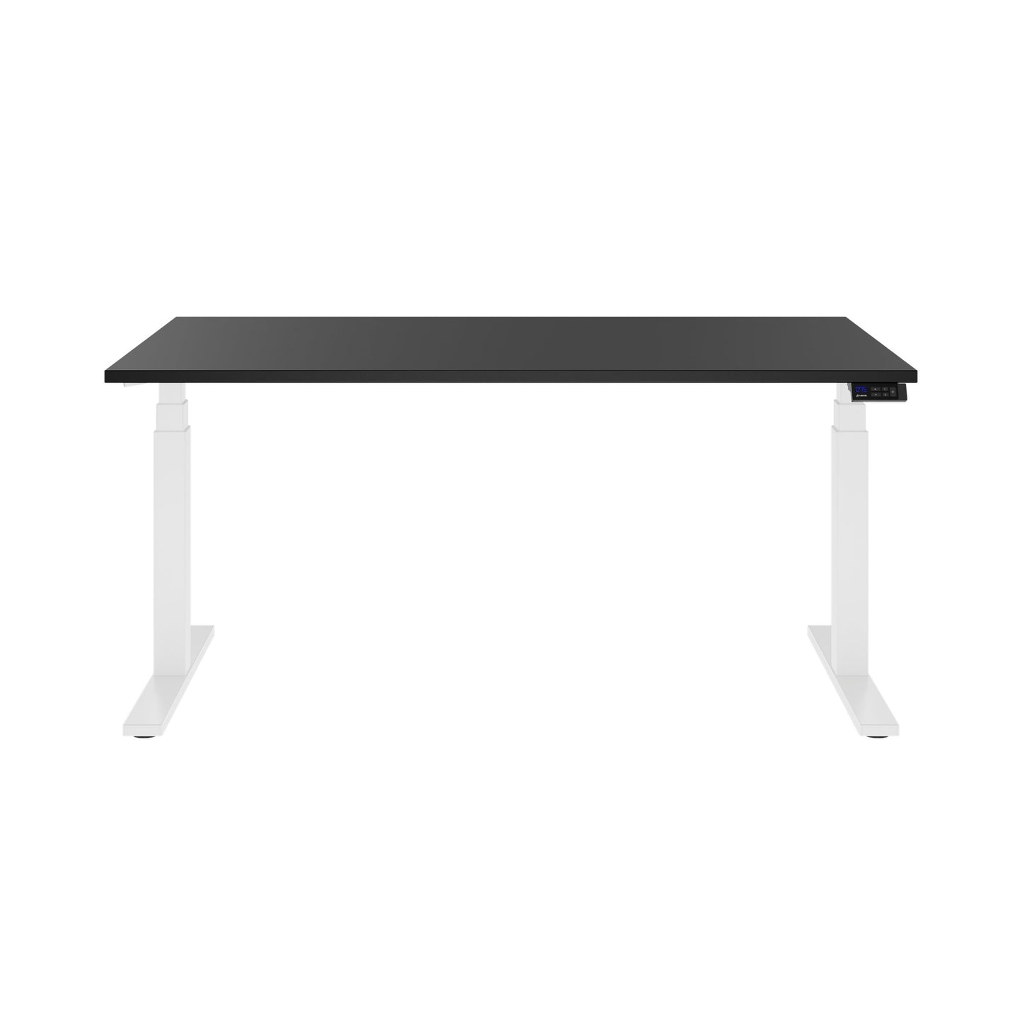 TELDRA Office, 2-motor desk | 1600 - 1800 x 800 mm, electrically height adjustable, linoleum charcoal