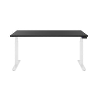 TELDRA Office, 2-motor desk | 1600 - 1800 x 800 mm, electrically height adjustable, linoleum charcoal