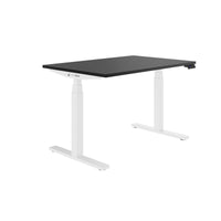 TELDRA Office, 2-motor desk | 1600 - 1800 x 800 mm, electrically height adjustable, linoleum charcoal