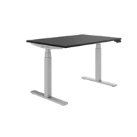 TELDRA Office, 2-motor desk | 1600 - 1800 x 800 mm, electrically height adjustable, linoleum charcoal