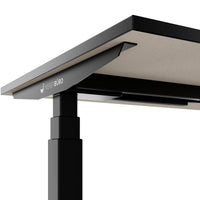 TELDRA Office, 2-motor desk | 1600 - 1800 x 800 mm, electrically height adjustable, linoleum charcoal