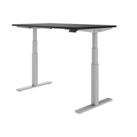 TELDRA Office, 2-motor desk | 1600 - 1800 x 800 mm, electrically height adjustable, linoleum charcoal