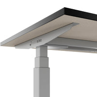 TELDRA Office, 2-motor desk | 1600 - 1800 x 800 mm, electrically height adjustable, linoleum charcoal