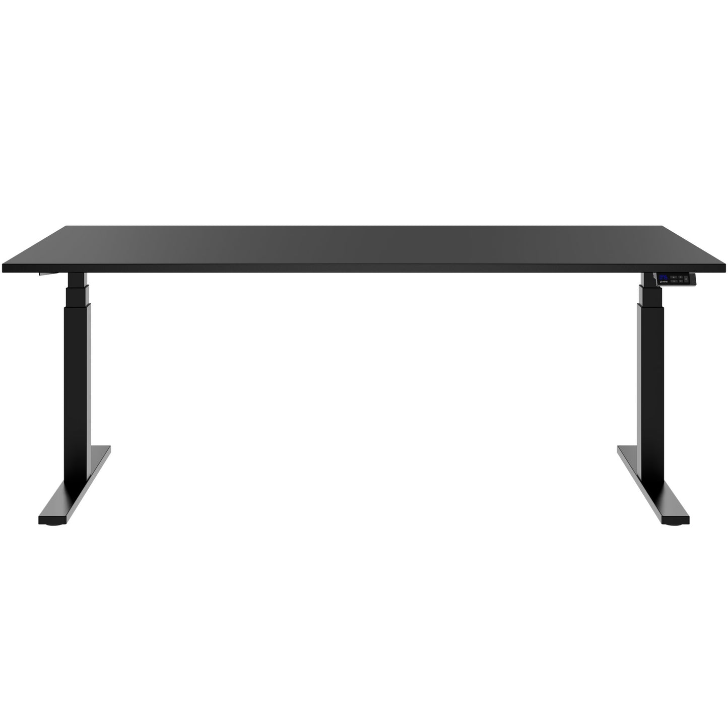 TELDRA Office, 2-motor desk | 1600 - 1800 x 800 mm, electrically height adjustable, linoleum charcoal