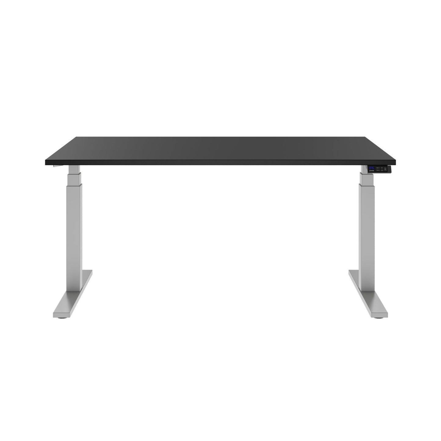 TELDRA Office, 2-motor desk | 1600 - 1800 x 800 mm, electrically height adjustable, linoleum charcoal