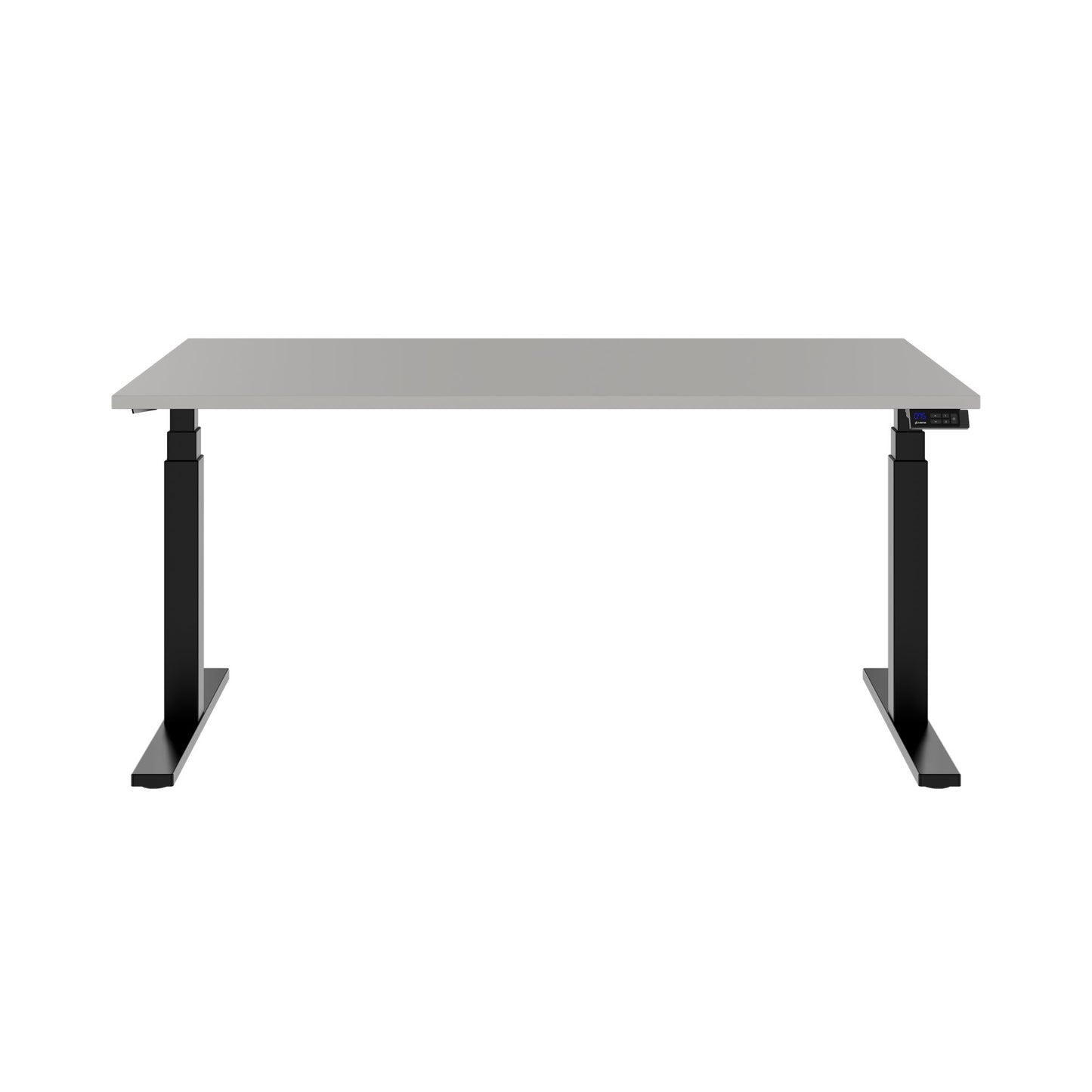 TELDRA Office, 2-motor desk | 1600 - 1800 x 800 mm, electrically height adjustable, linoleum Pebble