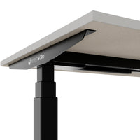 TELDRA Office, 2-motor desk | 1600 - 1800 x 800 mm, electrically height adjustable, linoleum Pebble