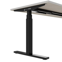 TELDRA Office, 2-motor desk | 1600 - 1800 x 800 mm, electrically height adjustable, linoleum Pebble