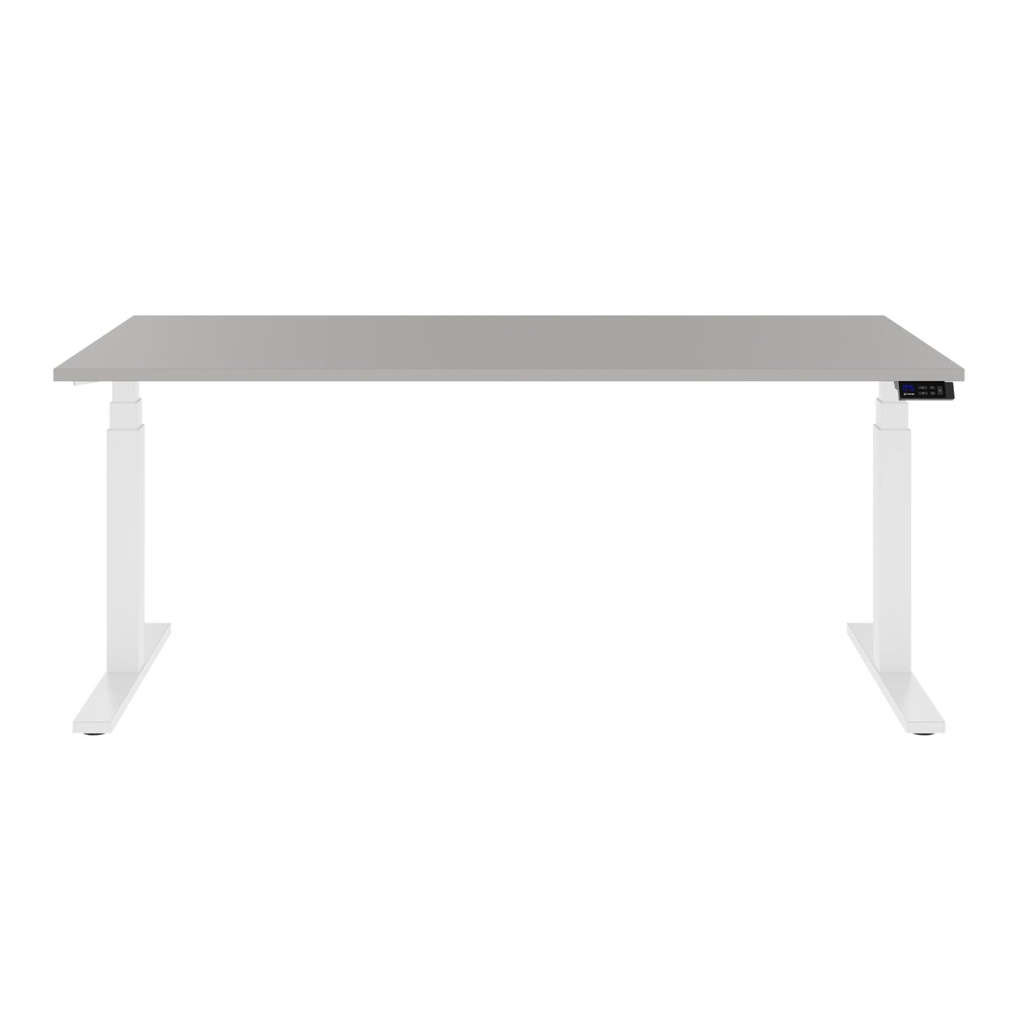 TELDRA Office, 2-motor desk | 1600 - 1800 x 800 mm, electrically height adjustable, linoleum Pebble