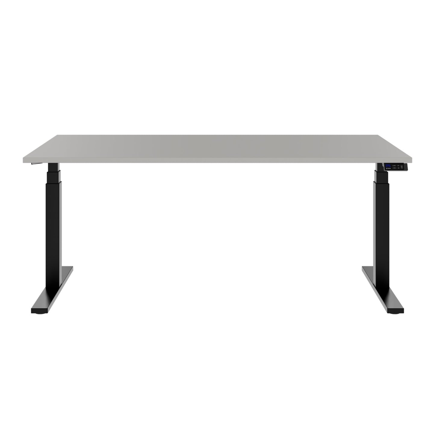 TELDRA Office, 2-motor desk | 1600 - 1800 x 800 mm, electrically height adjustable, linoleum Pebble