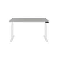 TELDRA Office, 2-motor desk | 1600 - 1800 x 800 mm, electrically height adjustable, linoleum Pebble