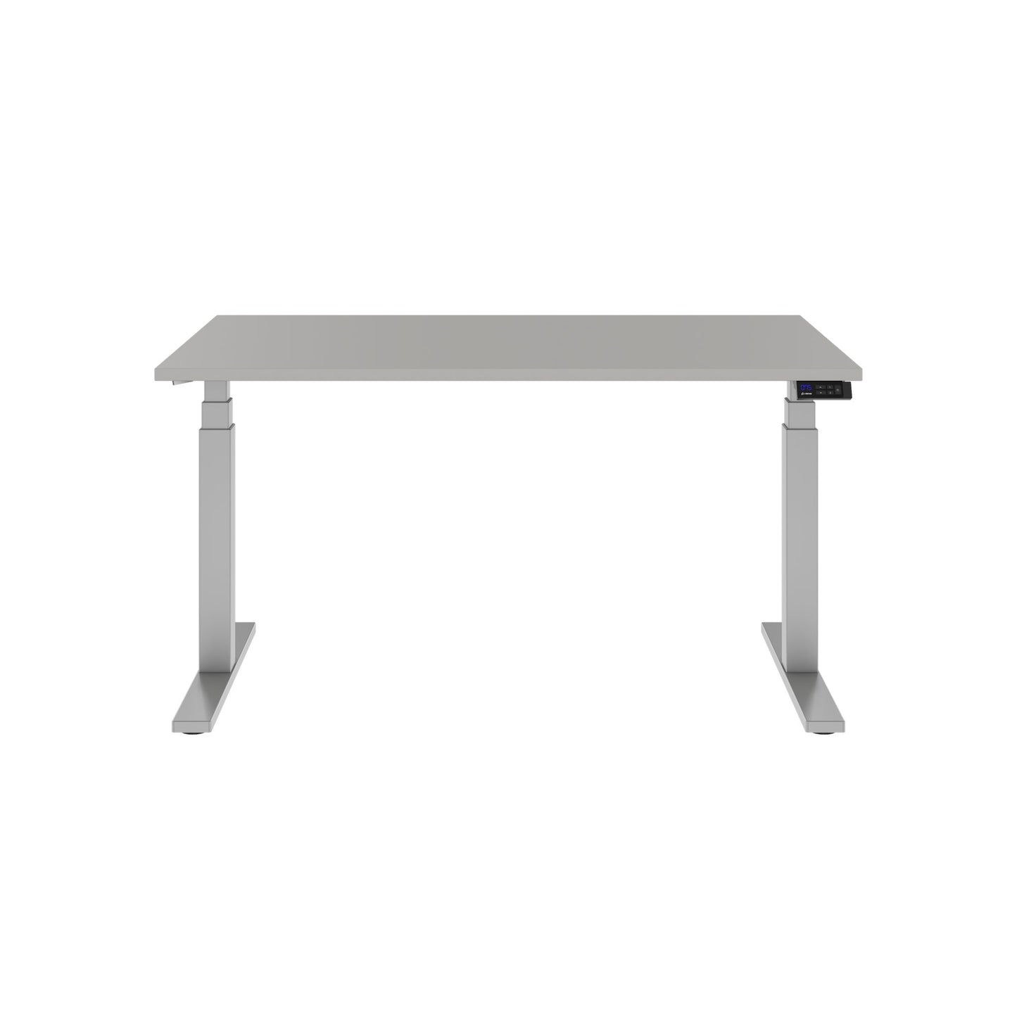 TELDRA Office, 2-motor desk | 1600 - 1800 x 800 mm, electrically height adjustable, linoleum Pebble