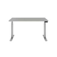 TELDRA Office, 2-motor desk | 1600 - 1800 x 800 mm, electrically height adjustable, linoleum Pebble