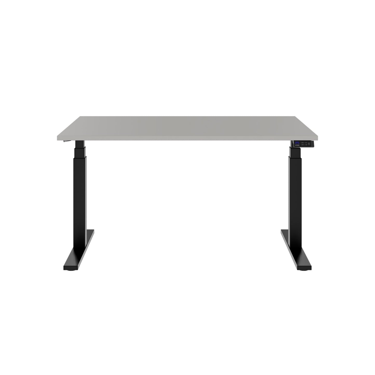 TELDRA Office, 2-motor desk | 1600 - 1800 x 800 mm, electrically height adjustable, linoleum Pebble