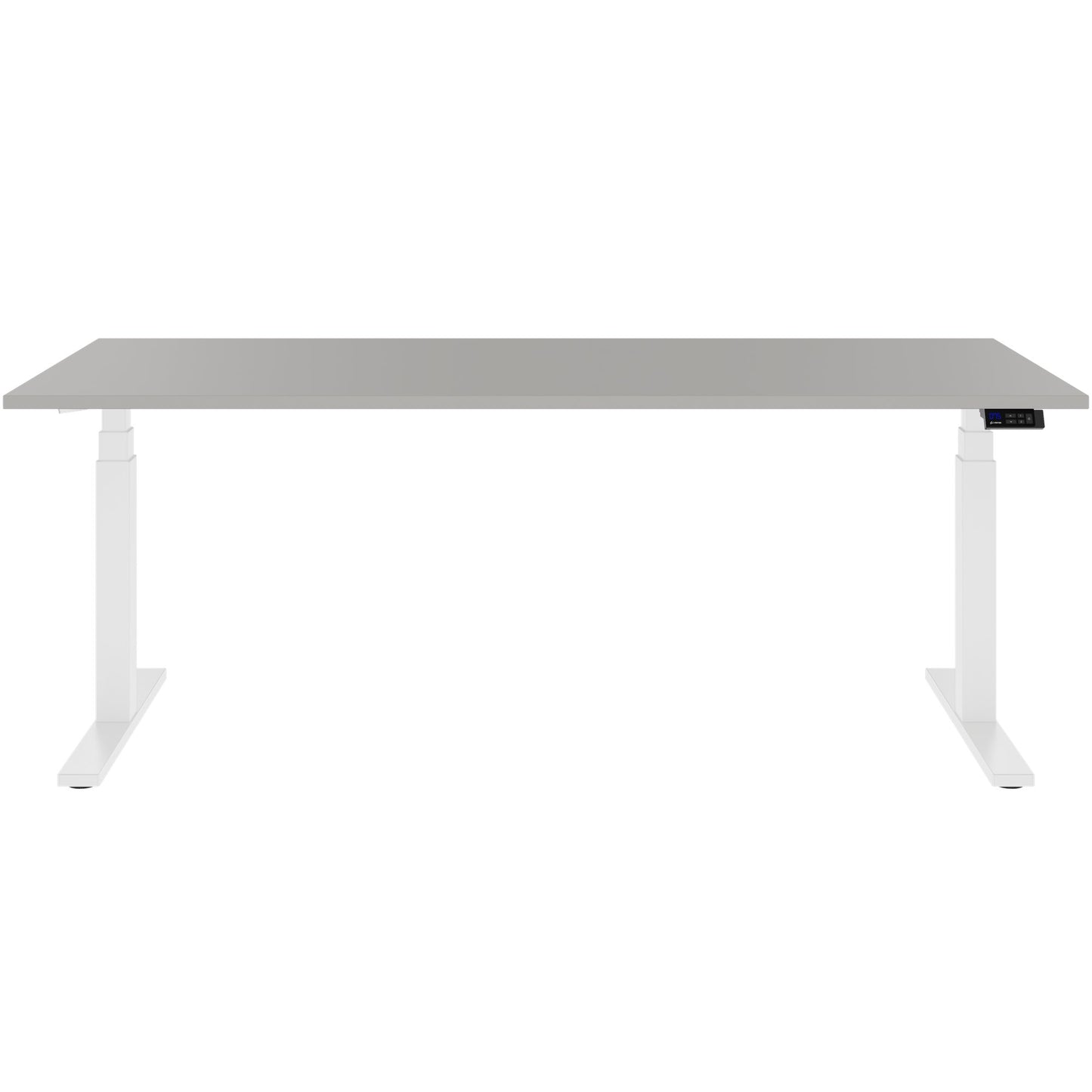 TELDRA Office, 2-motor desk | 1600 - 1800 x 800 mm, electrically height adjustable, linoleum Pebble