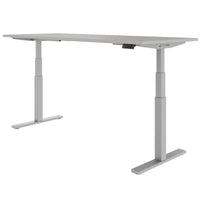 TELDRA Office, 2-motor desk | 1600 - 1800 x 800 mm, electrically height adjustable, linoleum Pebble