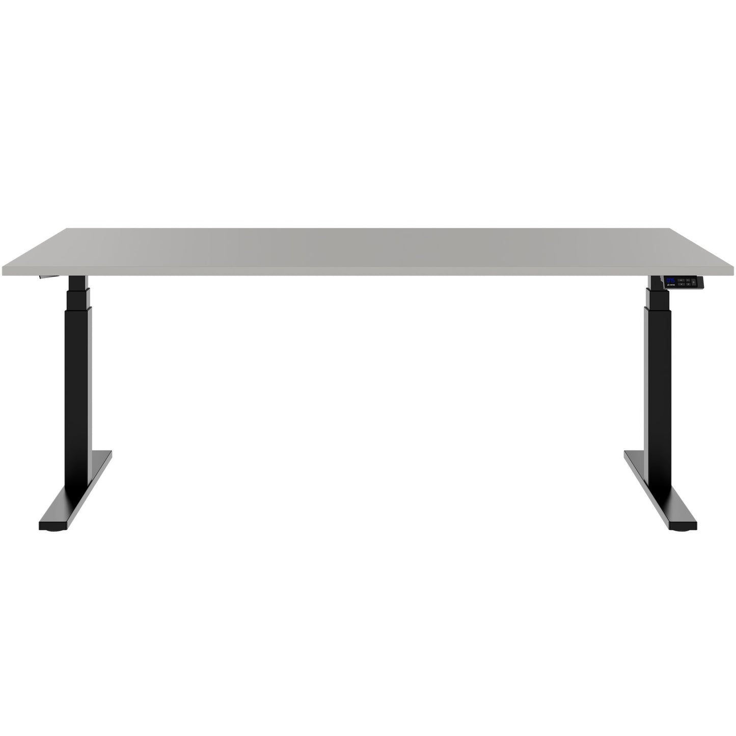 TELDRA Office, 2-motor desk | 1600 - 1800 x 800 mm, electrically height adjustable, linoleum Pebble