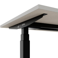 TELDRA Office, 2-motor desk | 1600 - 1800 x 800 mm, electrically height adjustable, linoleum Pebble