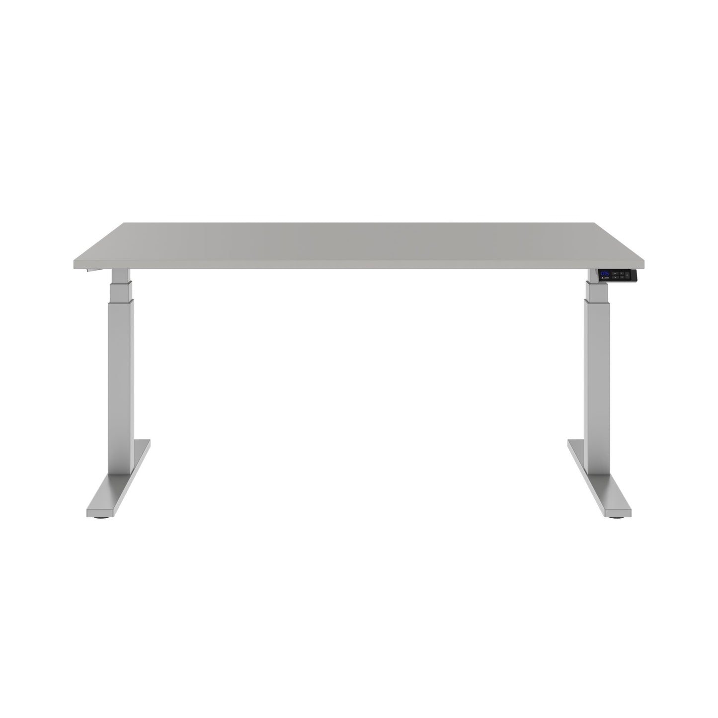 TELDRA Office, 2-motor desk | 1600 - 1800 x 800 mm, electrically height adjustable, linoleum Pebble