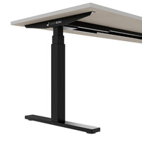 TELDRA Office, 2-motor desk | 1600 - 1800 x 800 mm, electrically height adjustable, linoleum Pebble