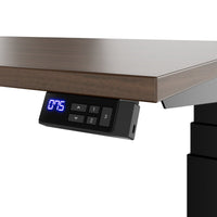 TELDRA Office, 2-motor desk | 1600 - 1800 x 800 mm, electrically height adjustable, walnut