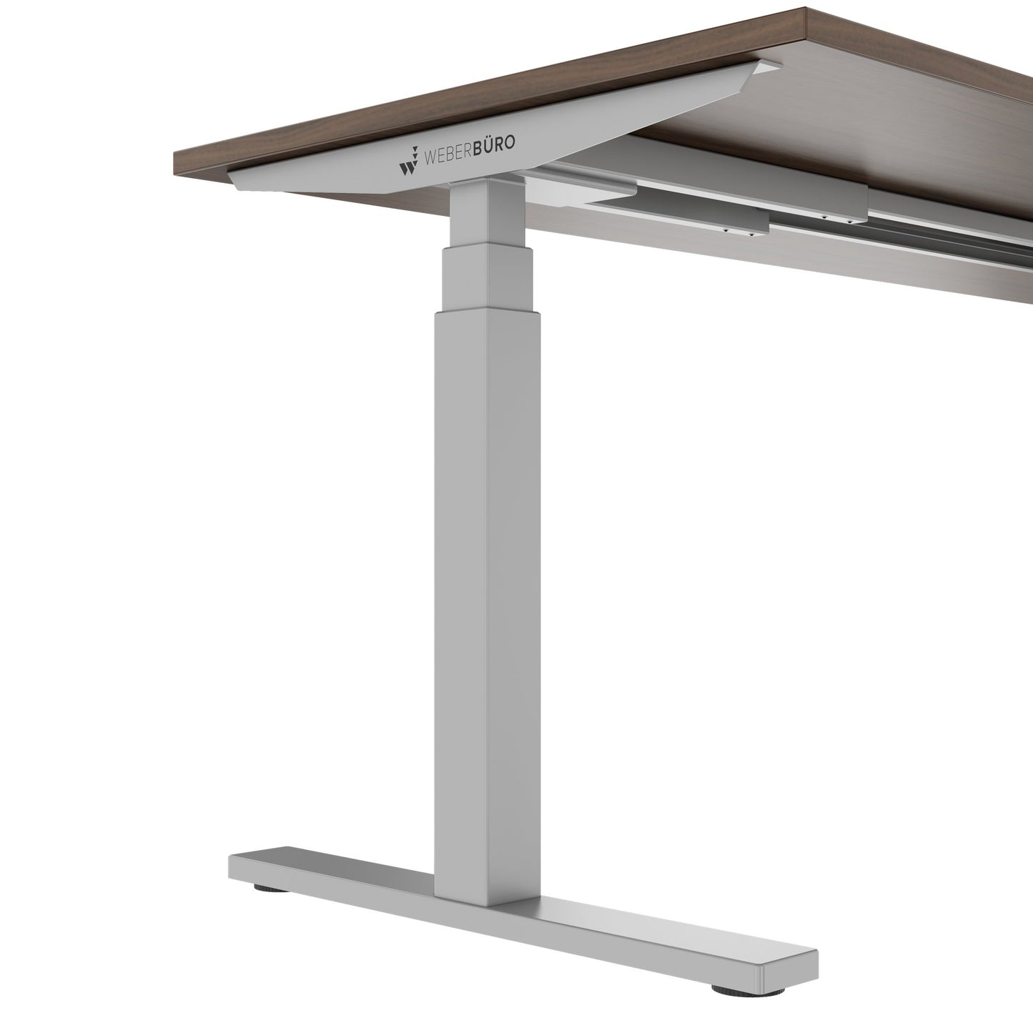 TELDRA Office, 2-motor desk | 1600 - 1800 x 800 mm, electrically height adjustable, walnut