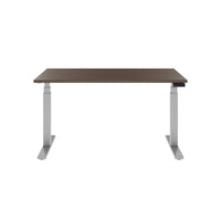 TELDRA Office, 2-motor desk | 1600 - 1800 x 800 mm, electrically height adjustable, walnut