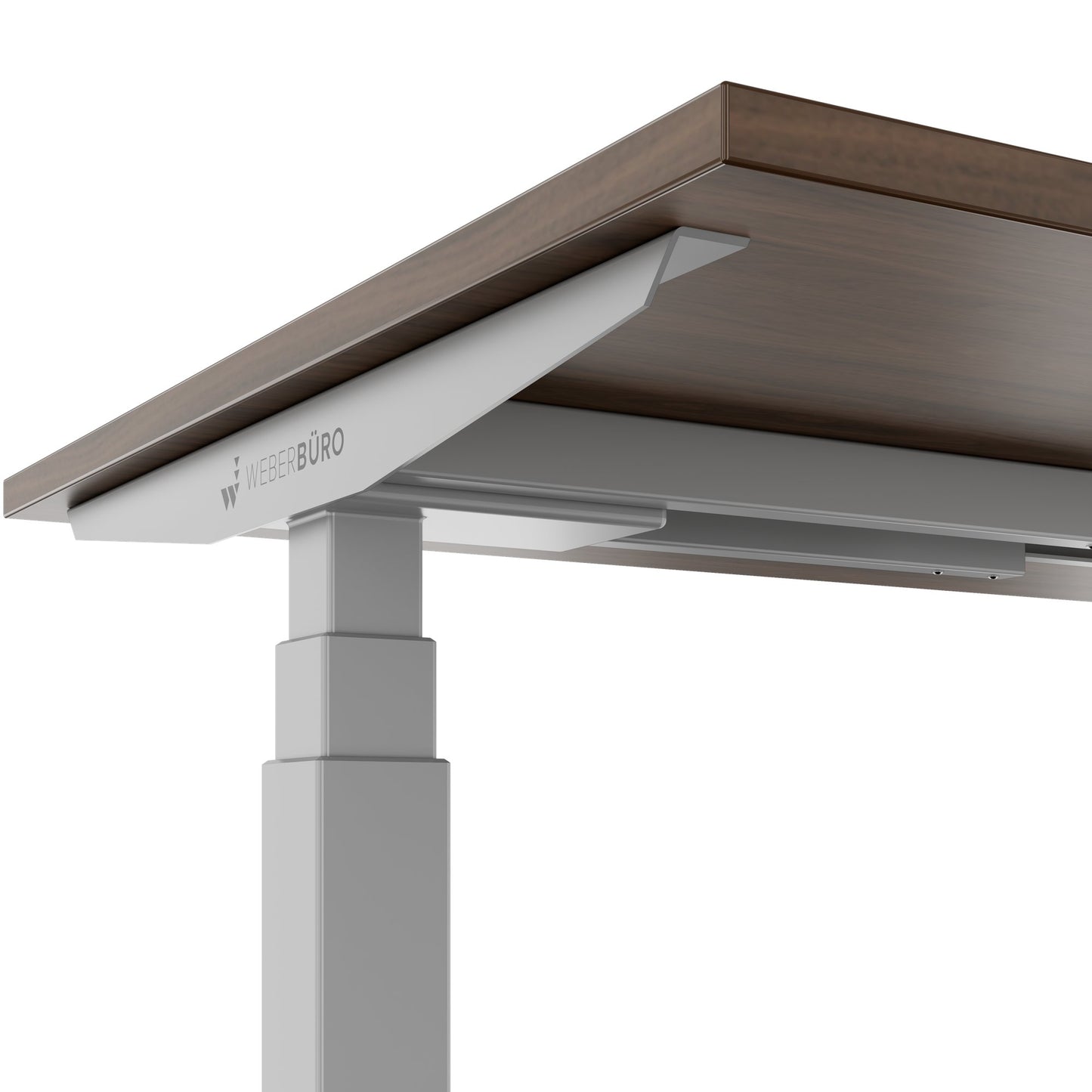 TELDRA Office, 2-motor desk | 1600 - 1800 x 800 mm, electrically height adjustable, walnut