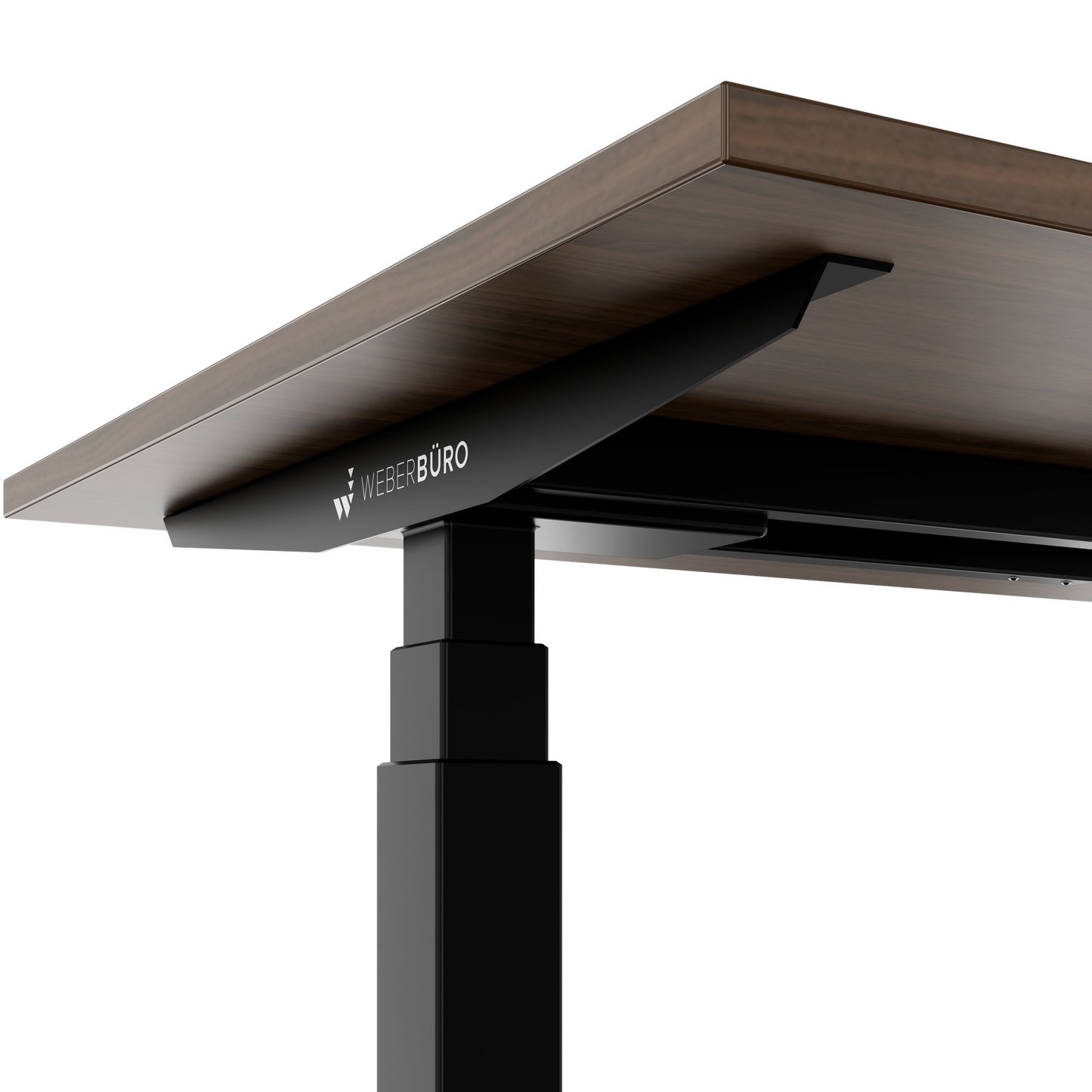 TELDRA Office, 2-motor desk | 1600 - 1800 x 800 mm, electrically height adjustable, walnut