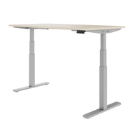 TELDRA Office, 2-motor desk | 1600 - 1800 x 800 mm, electrically height adjustable, sand ash