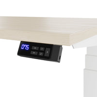 TELDRA Office, 2-motor desk | 1600 - 1800 x 800 mm, electrically height adjustable, sand ash