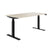 TELDRA Office, 2-motor desk | 1600 - 1800 x 800 mm, electrically height adjustable, sand ash