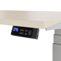 TELDRA Office, 2-motor desk | 1600 - 1800 x 800 mm, electrically height adjustable, sand ash