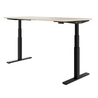 TELDRA Office, 2-motor desk | 1600 - 1800 x 800 mm, electrically height adjustable, sand ash