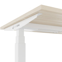 TELDRA Office, 2-motor desk | 1600 - 1800 x 800 mm, electrically height adjustable, sand ash