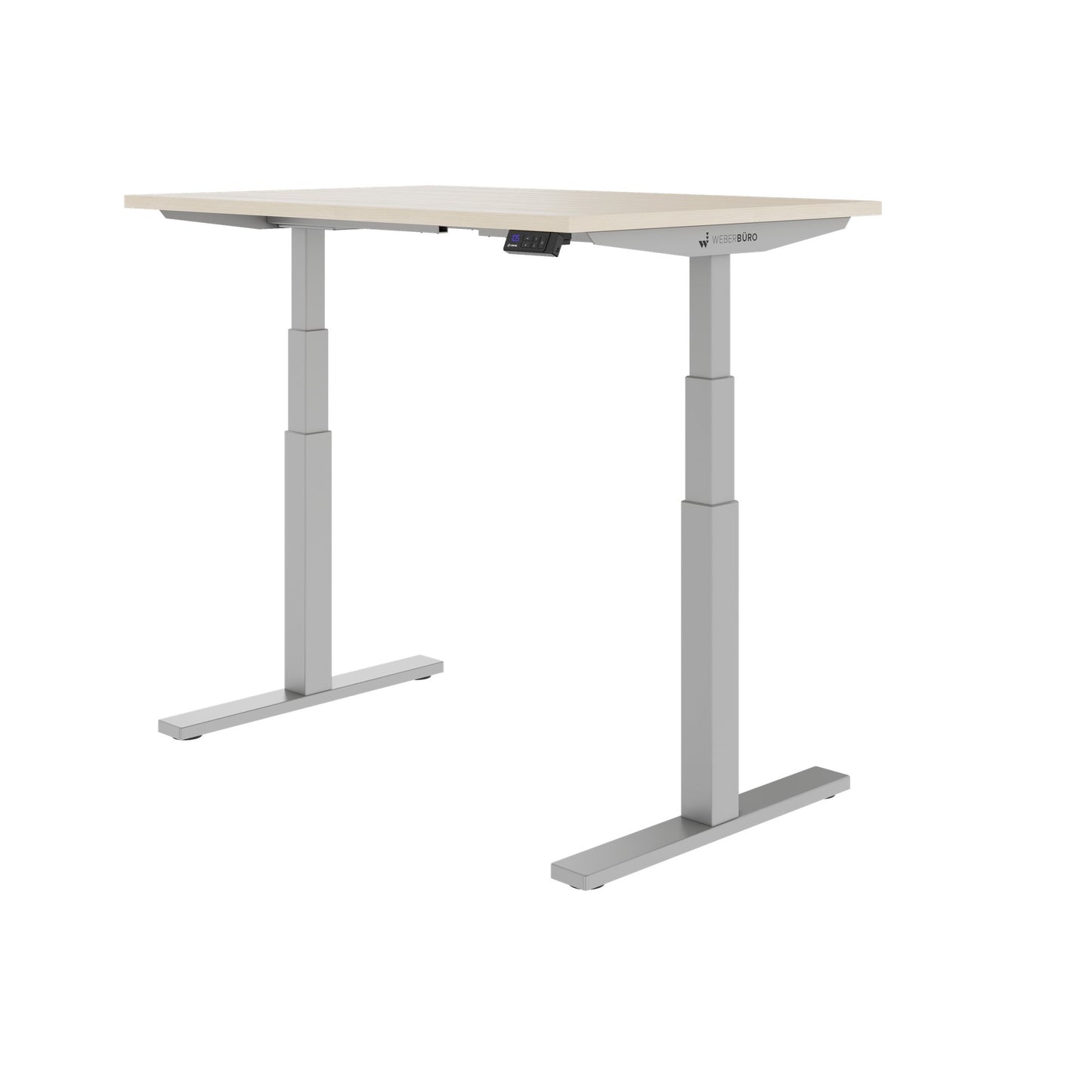 TELDRA Office, 2-motor desk | 1600 - 1800 x 800 mm, electrically height adjustable, sand ash