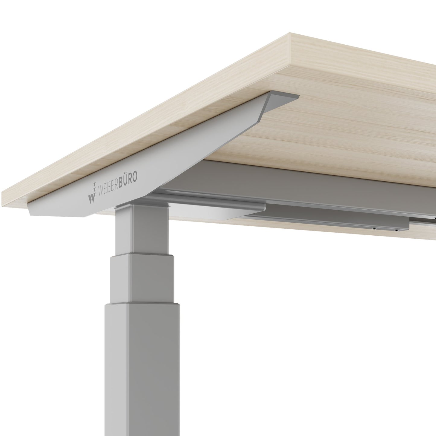 TELDRA Office, 2-motor desk | 1600 - 1800 x 800 mm, electrically height adjustable, sand ash