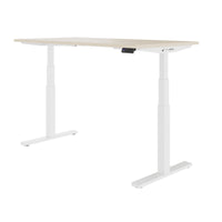 TELDRA Office, 2-motor desk | 1600 - 1800 x 800 mm, electrically height adjustable, sand ash