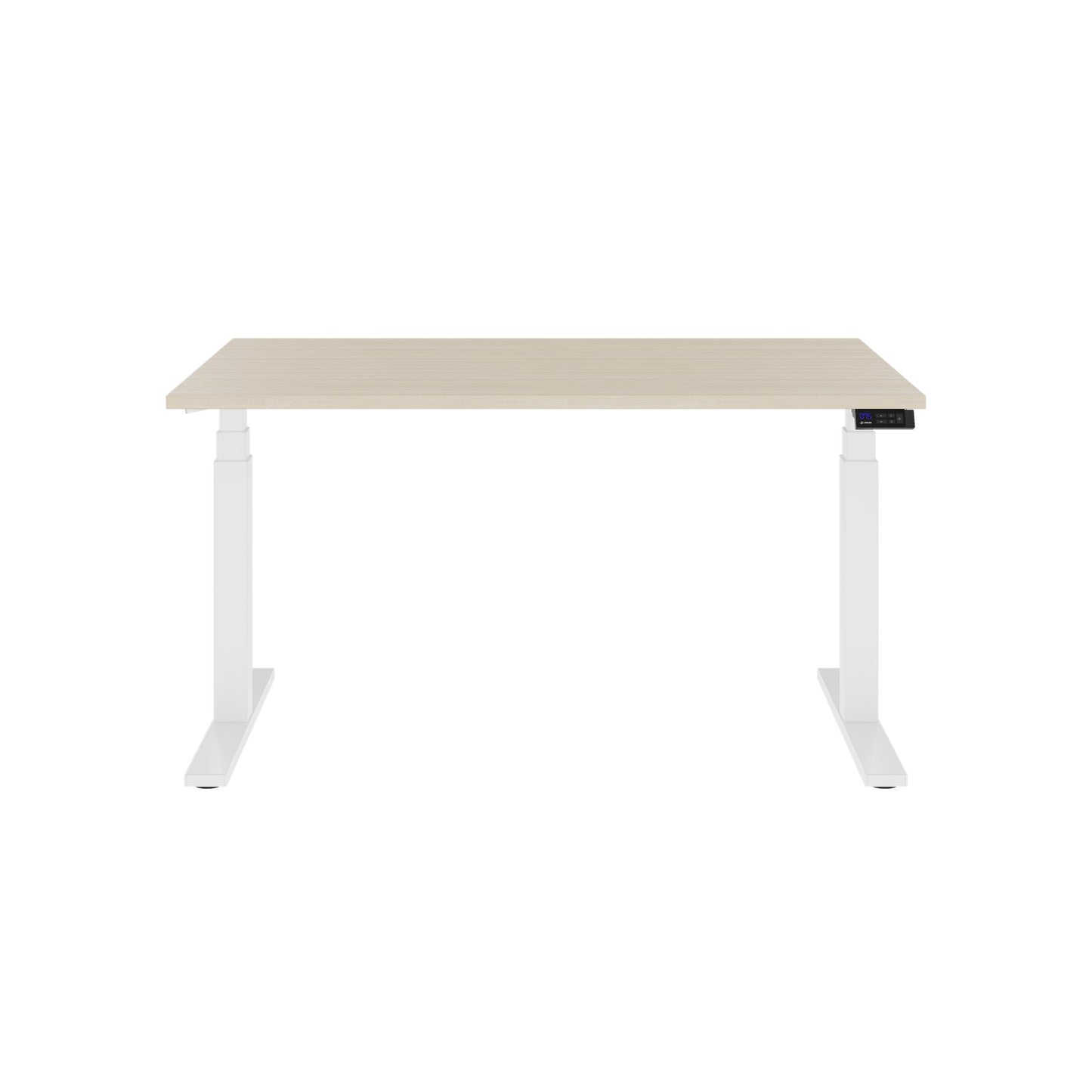 TELDRA Office, 2-motor desk | 1600 - 1800 x 800 mm, electrically height adjustable, sand ash