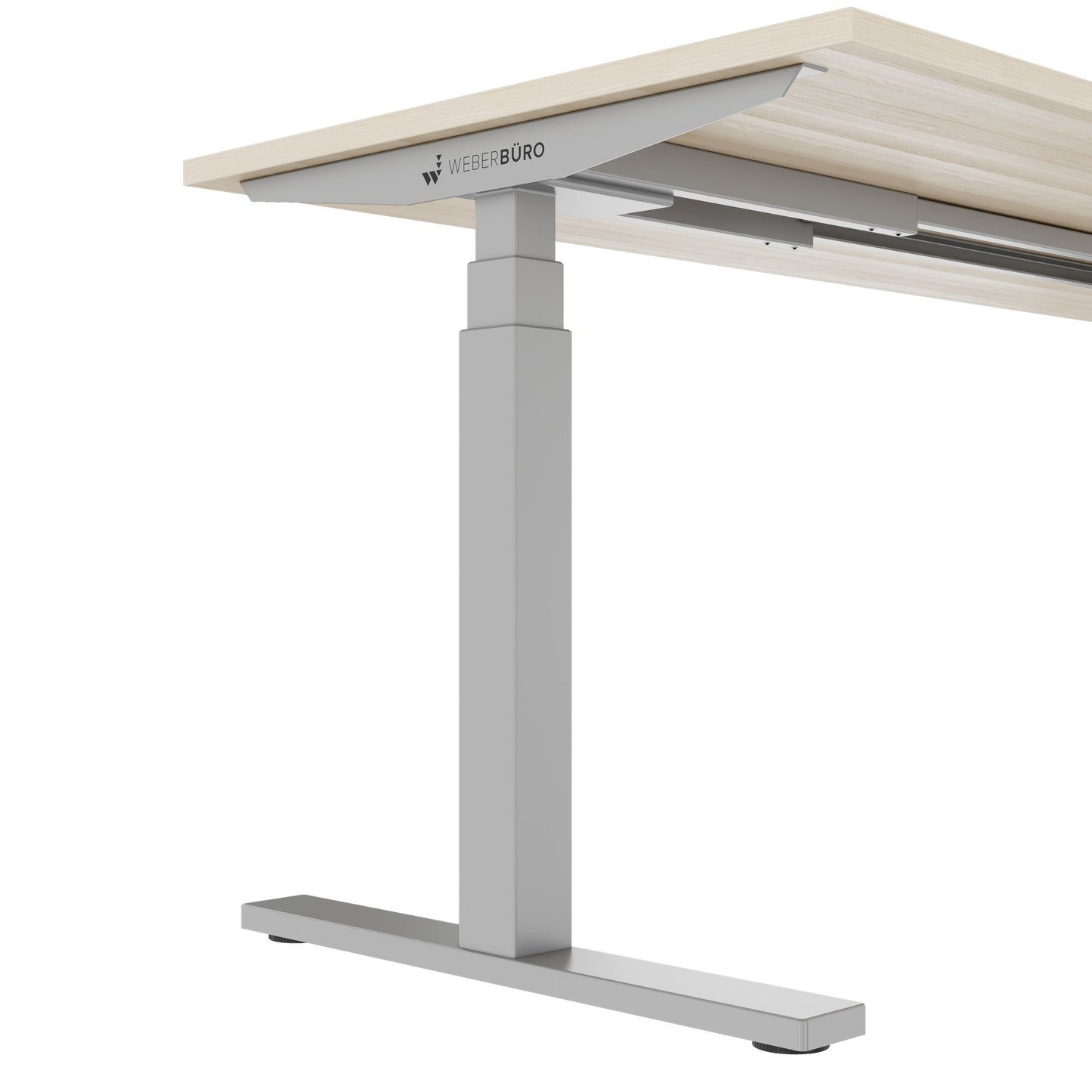 TELDRA Office, 2-motor desk | 1600 - 1800 x 800 mm, electrically height adjustable, sand ash