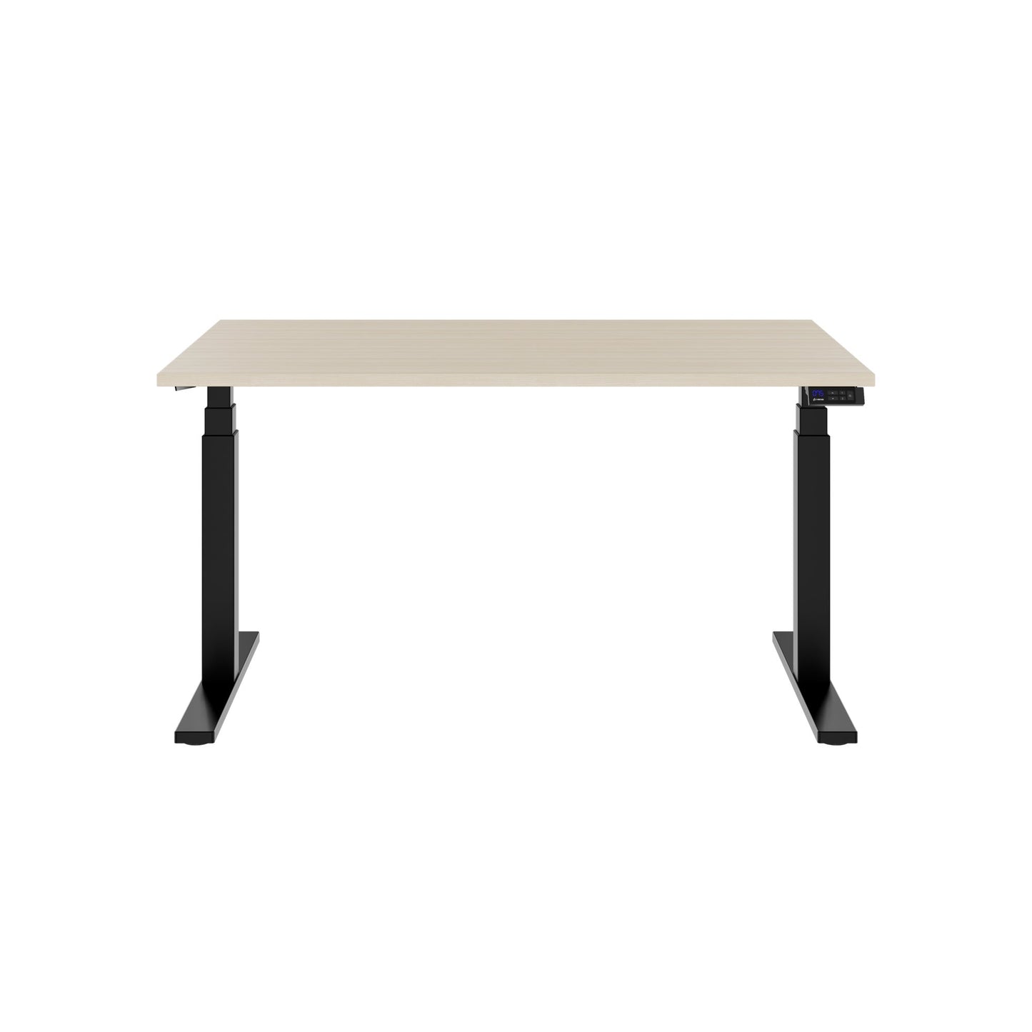 TELDRA Office, 2-motor desk | 1600 - 1800 x 800 mm, electrically height adjustable, sand ash