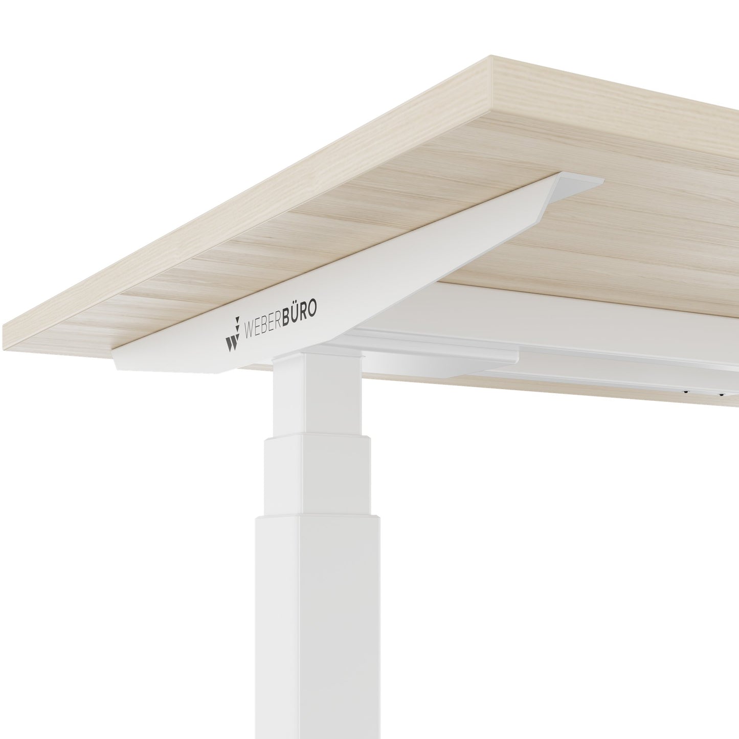 TELDRA Office, 2-motor desk | 1600 - 1800 x 800 mm, electrically height adjustable, sand ash